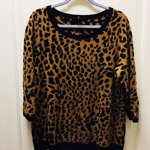 Talbots Cheetah Sweater